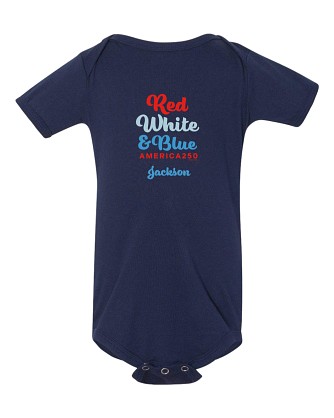 America250™ Red White & Blue BELLA+CANVAS Onesie