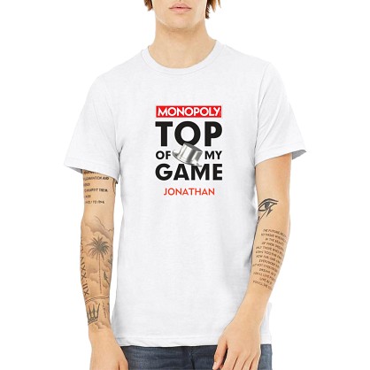 Monopoly Top Of My Game Bella and Canvas Unisex T-shirt