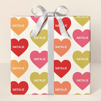 Colorful Sweethearts Wrapping Paper