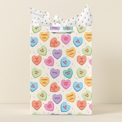 Conversation Hearts Gift Bag
