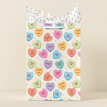 Conversation Hearts Gift Bag