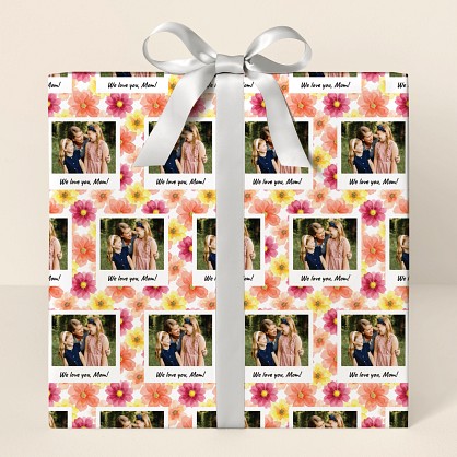 Mom In Bloom Photo Wrapping Paper