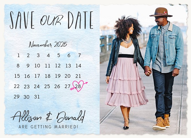 Sky Writing Save the Date Cards