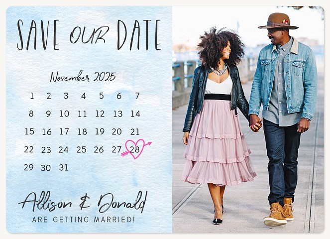 Sky Writing Save the Date Magnets