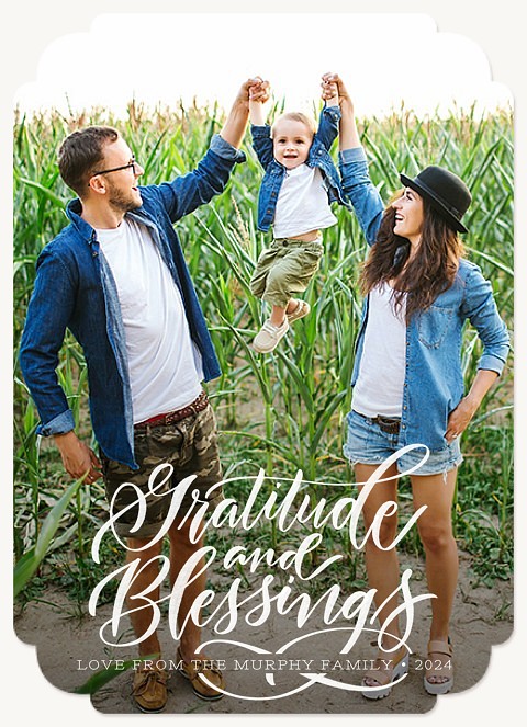 Gratitude & Blessings  Thanksgiving Cards