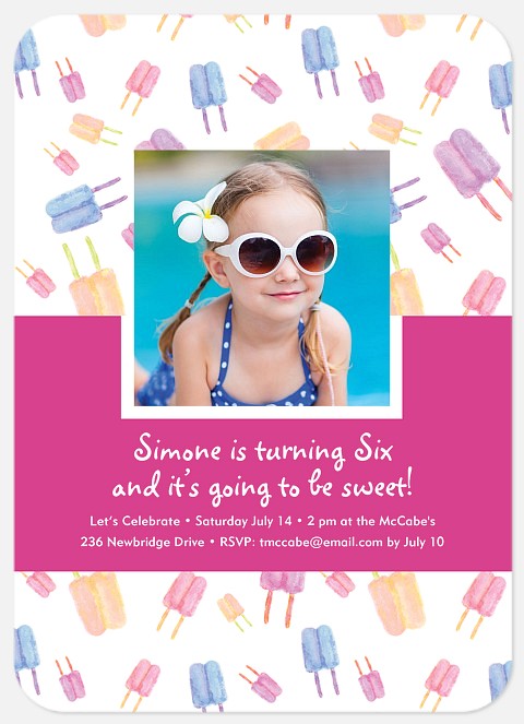 Sweet Pops Kids' Birthday Invitations