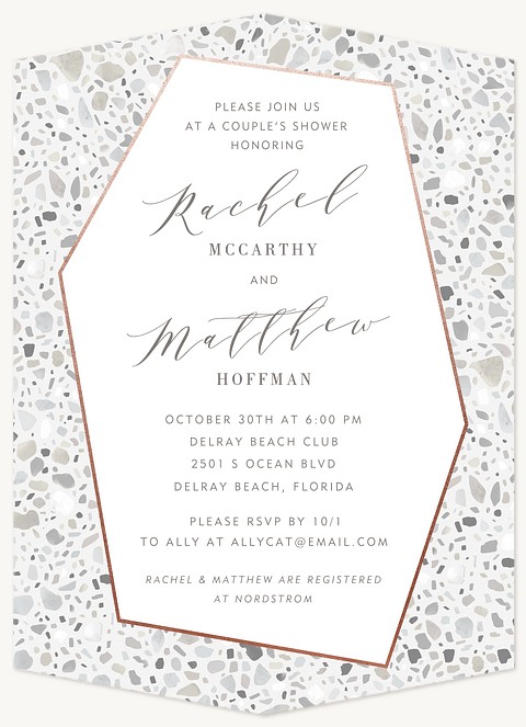 Terrazzo Bridal Shower Invitations