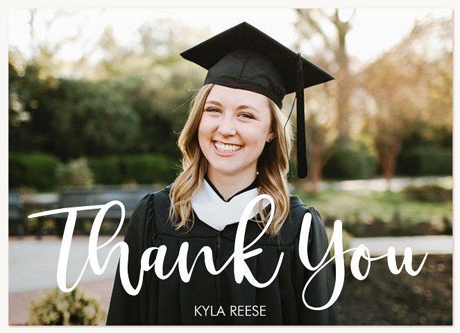 Bold Grad Party Graduation Thank You Cards