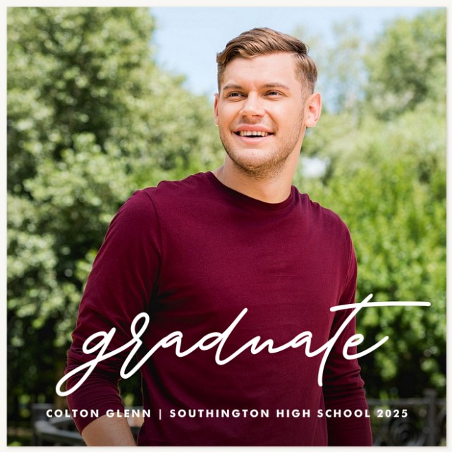 Simple Writing Graduation Announcements