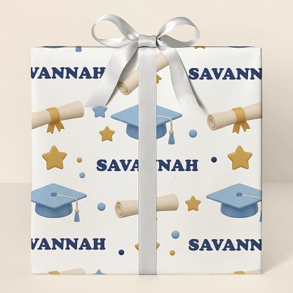 Personalized Graduation Celebration Wrapping Paper