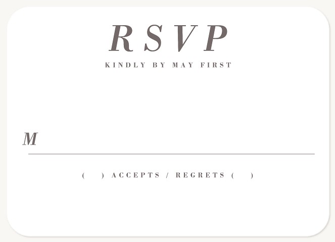 Fine Floral Wedding RSVP Cards