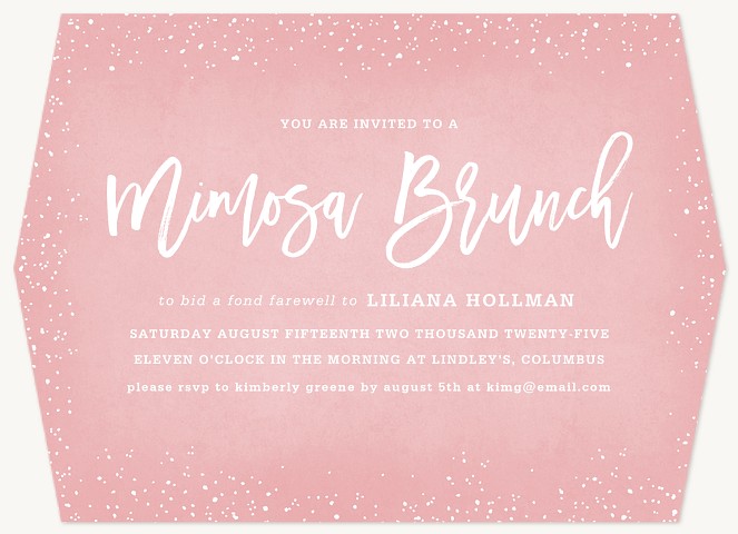 Sparkling Brunch Party Invitations