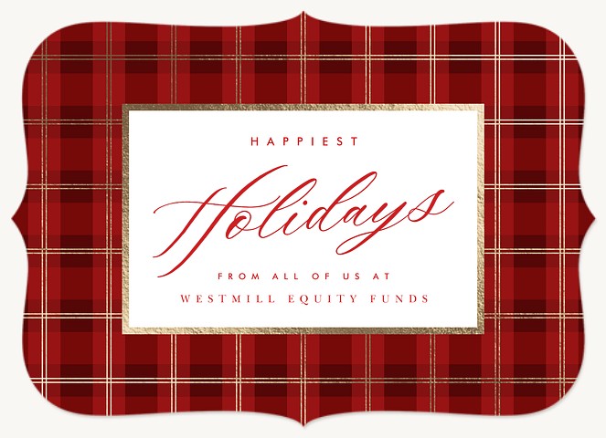 Tartan Tidings Business Holiday Cards