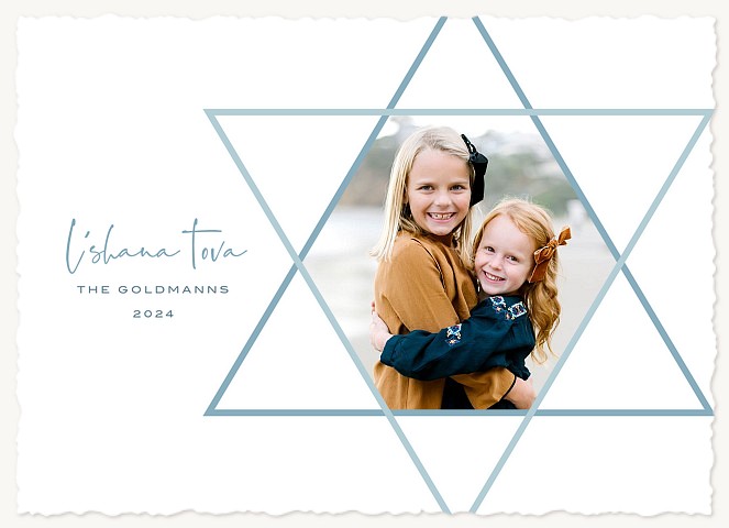 Modern Star Rosh Hashanah cards