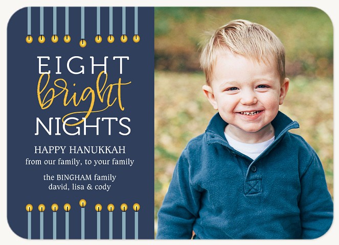 Eight Bright Nights Hanukkah Cards