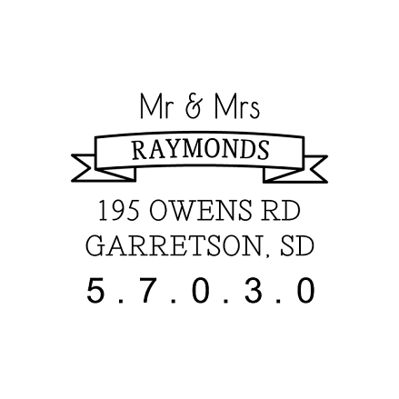 Ribbon Banner | Custom Rubber Stamps