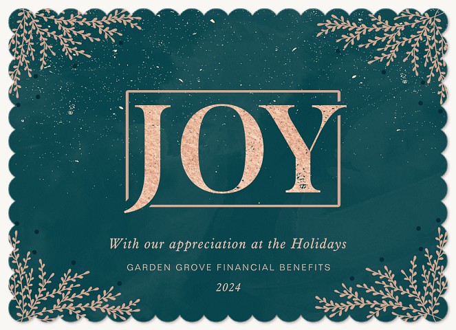 Rosey Joy Business Holiday Cards