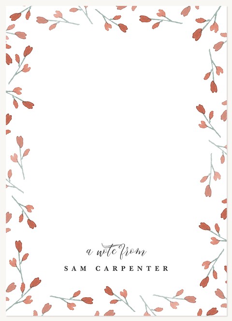 Budding Border Stationery