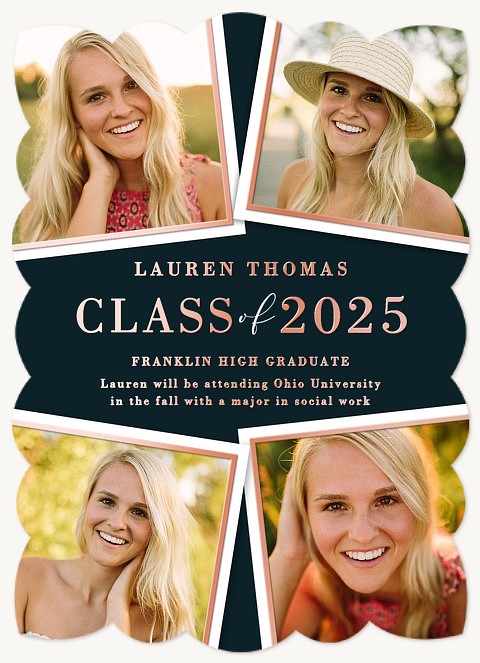 Class Collage Graduation Announcements