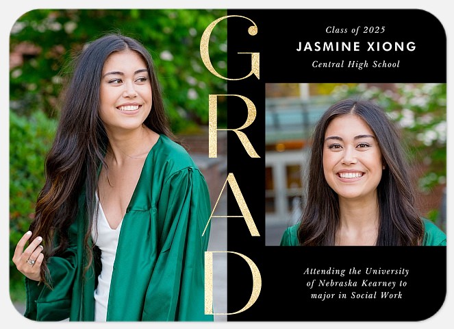 Gilded Grad Graduation Cards