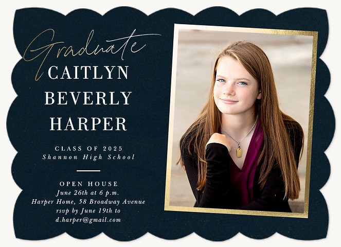 Shimmering Bright Graduation Party Invitations