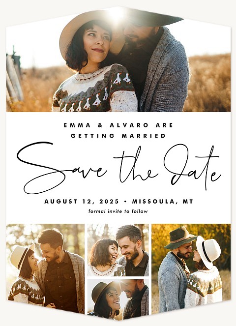 Uptown Allure Save the Date Cards