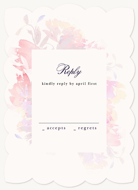 Spring Blush Bat Mitzvah RSVP Cards