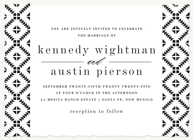 Tiles Wedding Invitations