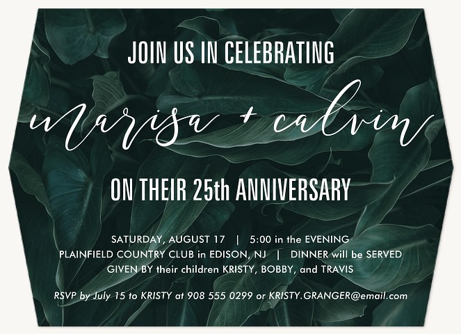 Lush Greens Party Invitations