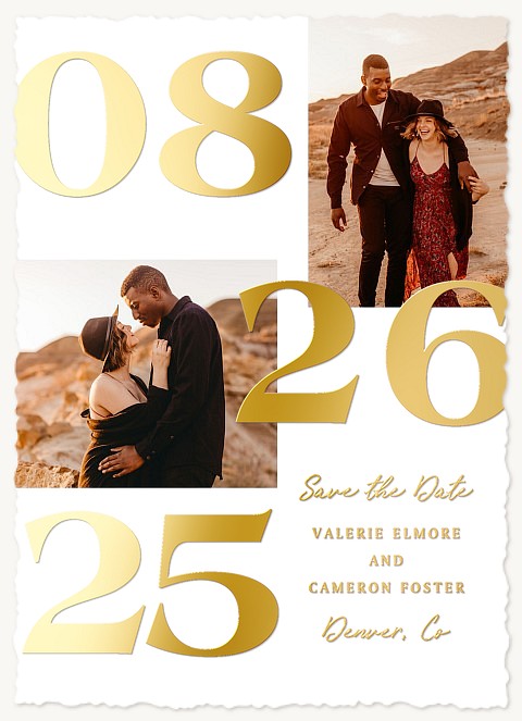 Bold Modernity Save the Date Cards