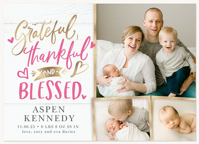 Heartfelt Blessings Baby Announcements