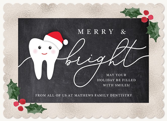 Santa Tooth Business Holiday Cards