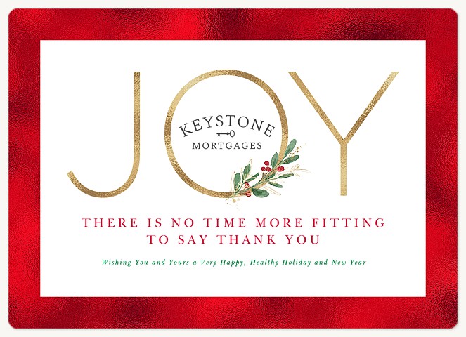 Golden Joy Holiday & Christmas Magnet Cards