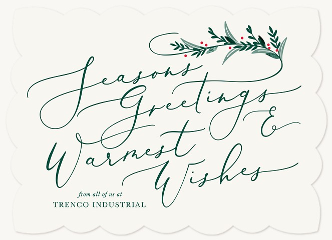 Seasonal Wishes Business Holiday Cards