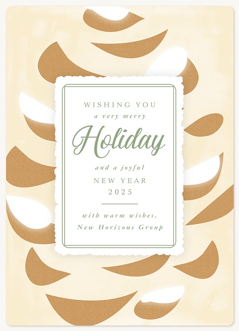 Pinecone Holiday & Christmas Magnet Cards