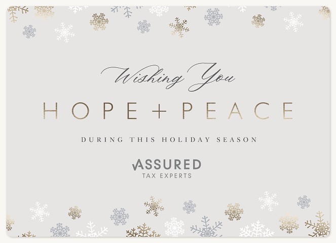 Hope & Peace Holiday & Christmas Magnet Cards