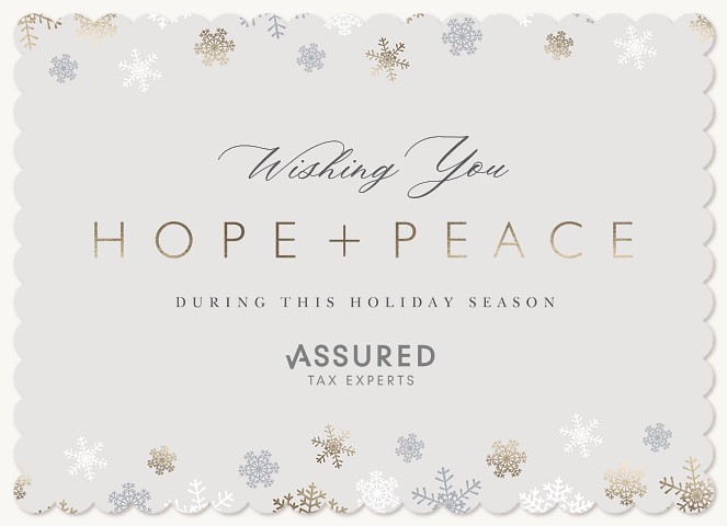 Hope & Peace Business Holiday Cards