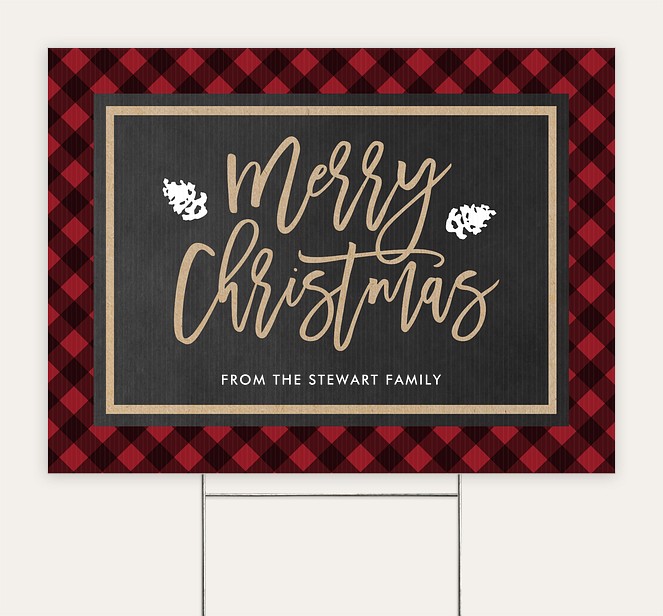 Holiday Cabin Custom Yard Signs