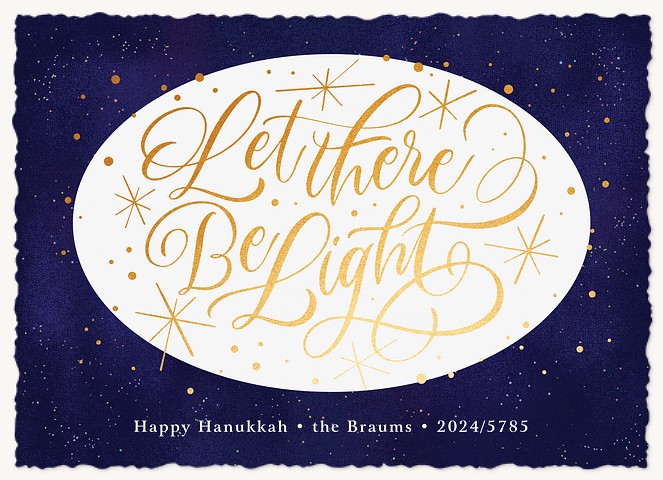 Let There Be Light Hanukkah Cards