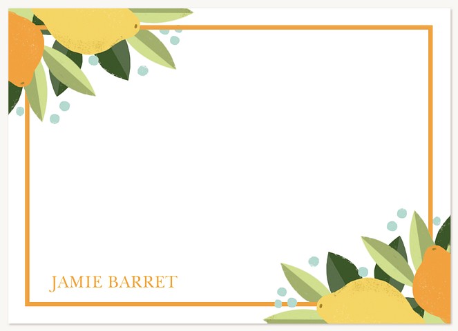 Citrus Delight Stationery