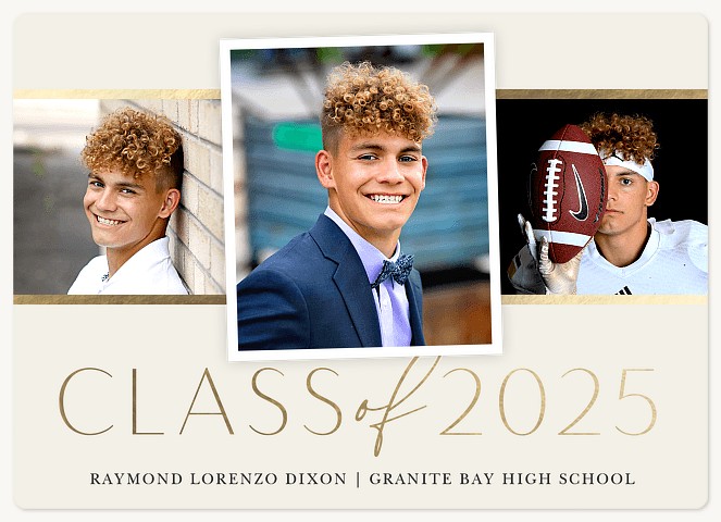 Class Trio Graduation Announcements