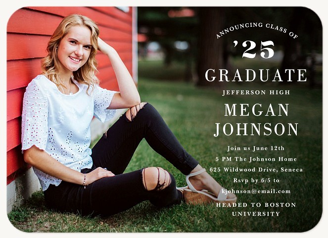 Simple Stack Graduation Announcements