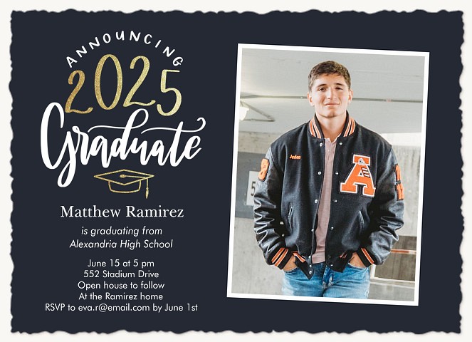 Whimsical Type Graduation Announcements