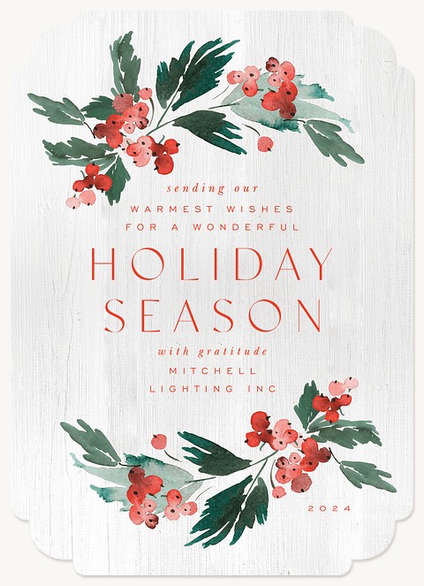 Festive Sprigs Business Holiday Cards