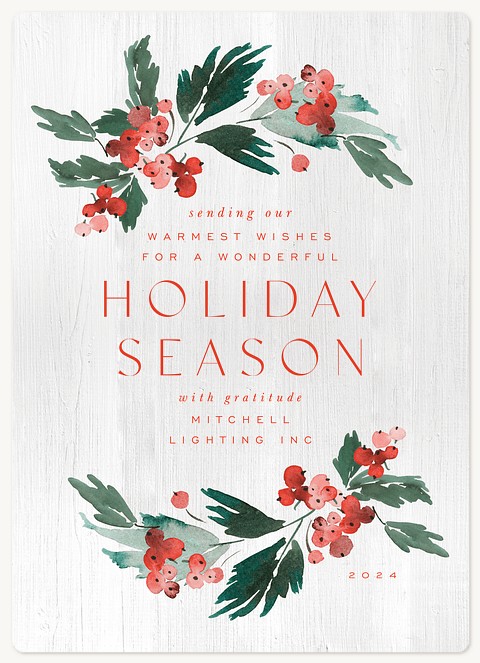 Festive Sprigs Holiday & Christmas Magnet Cards