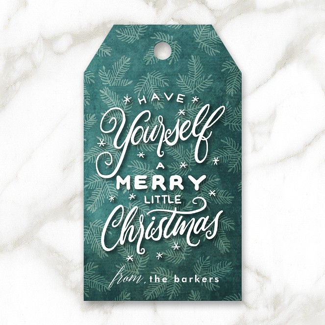 Merry Little Custom Gift Tags