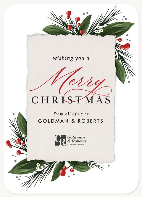 Christmas Note Business Holiday Cards