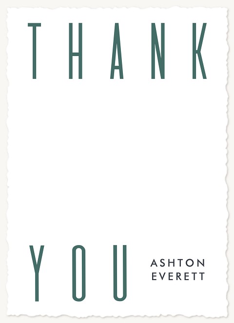 Upright Thanks Thank You Cards 