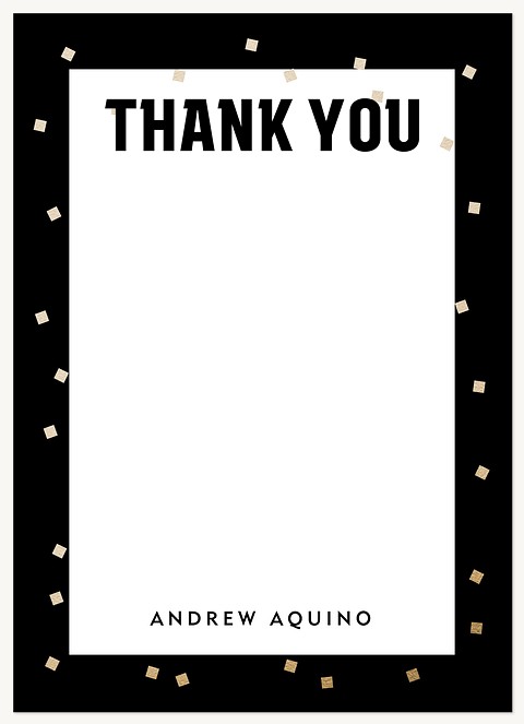 Celebratory Confetti Thank You Cards 