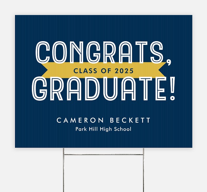 Banderole Graduation Yard Signs